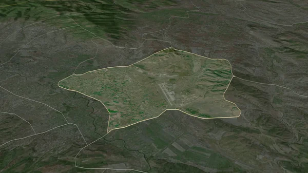Μεγέθυνση Στο Ίλιντεν Δήμος Μακεδονίας Λήθη Προοπτική Δορυφορικές Εικόνες Απόδοση — Φωτογραφία Αρχείου
