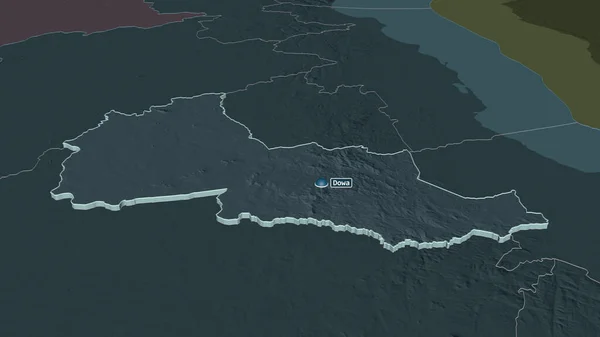 Взять Примеру Город Дова Район Малави Непристойная Перспектива Цветная Карта — стоковое фото