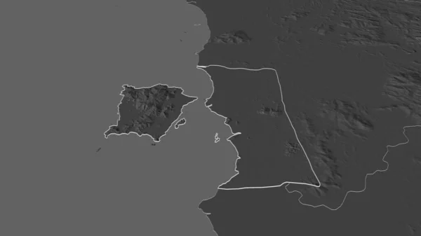 Přiblížit Pulau Pinang Stát Malajsie Nastínil Úhlová Perspektiva Bilevel Elevační — Stock fotografie