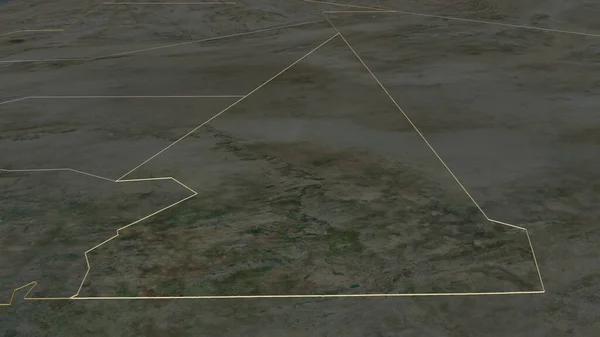 Közelíts Hodh Ech Charguira Mauritánia Régiója Kötelező Perspektíva Műholdas Képek — Stock Fotó