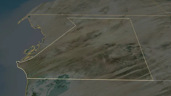 Збільшення Обсягу Інчірі Регіон Мавританії Неймовірна Перспектива Супутникові Знімки Візуалізація — стокове фото