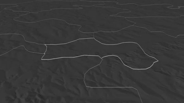 Zoom Balti Città Della Moldavia Delineato Prospettiva Obliqua Mappa Elevazione — Foto Stock