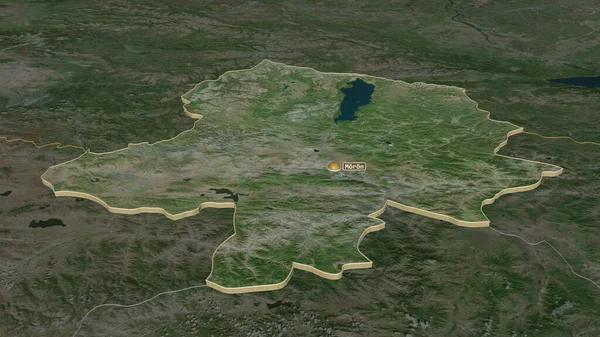 Hovsgol Moğolistan Ili Yakınlaştır Belirsiz Bir Bakış Açısı Uydu Görüntüleri — Stok fotoğraf