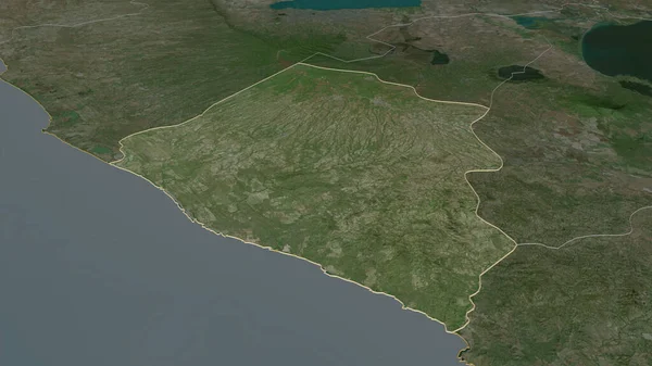 Zooma Carazo Avdelningen Nicaragua Beskrivs Svagt Perspektiv Satellitbilder Rendering — Stockfoto