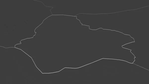 Zoom Maradi Dipartimento Del Niger Delineato Prospettiva Obliqua Mappa Elevazione — Foto Stock