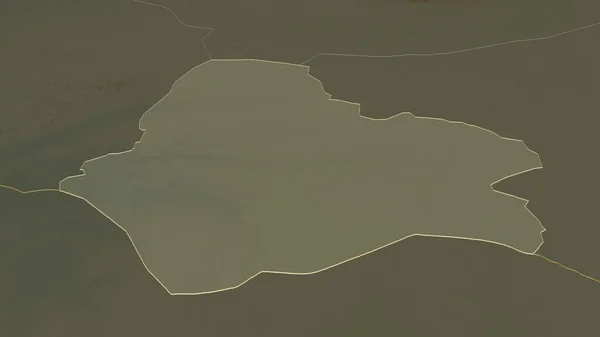 Розглянемо Масштаб Мараді Департамент Нігеру Неймовірна Перспектива Карта Рельєфу Поверхневими — стокове фото