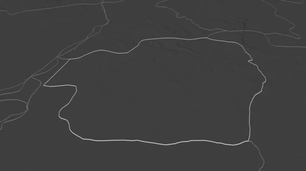Zoom Imo Stato Della Nigeria Delineato Prospettiva Obliqua Mappa Elevazione — Foto Stock