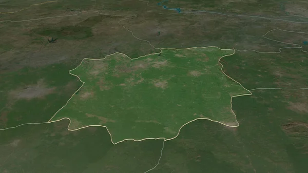 Начнем Осуна Штат Нигерия Непристойная Перспектива Спутниковые Снимки Рендеринг — стоковое фото