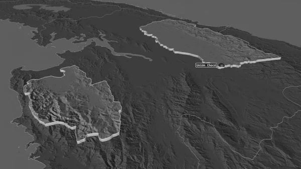 Увеличьте Изображение Эмберы Коренной Территории Панамы Непристойная Перспектива Карта Высоты — стоковое фото