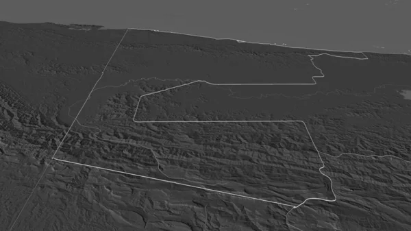 Zoom Sandaun Província Papua Nova Guiné Delineado Perspectiva Óbvia Bilevel — Fotografia de Stock