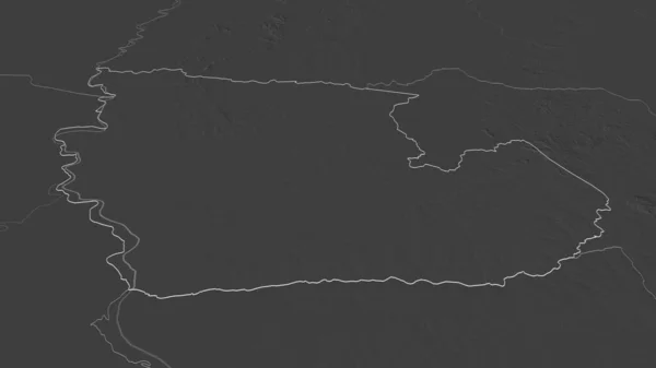 Ampliar Concepción Departamento Paraguay Esbozada Perspectiva Oblicua Mapa Elevación Bilevel —  Fotos de Stock