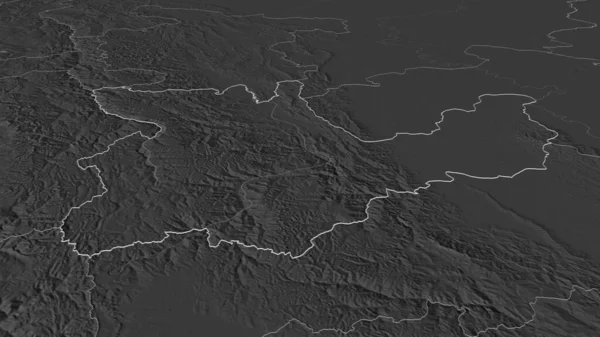 Начнем Уануко Регион Перу Непристойная Перспектива Карта Высоты Билевель Поверхностными — стоковое фото