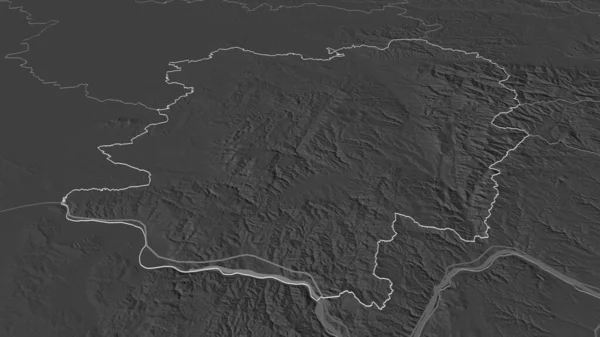 Ampliar Descripción Caras Severin Condado Rumania Perspectiva Oblicua Mapa Elevación — Foto de Stock