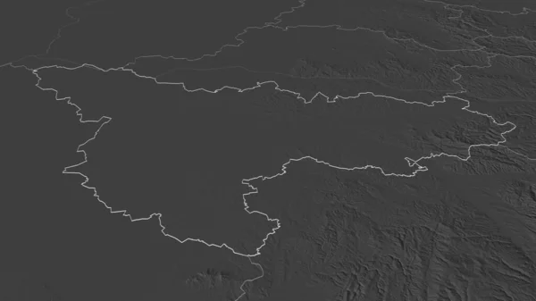 Vergrößern Sie Timis Landkreis Rumänien Schräge Perspektive Karte Der Höhenlage — Stockfoto