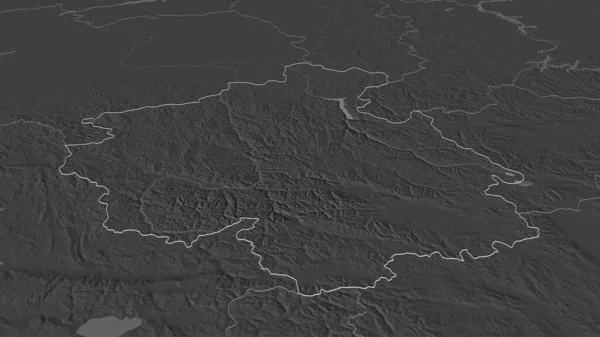 Ampliar Gorno Altay República Rusia Esbozado Perspectiva Oblicua Mapa Elevación — Foto de Stock