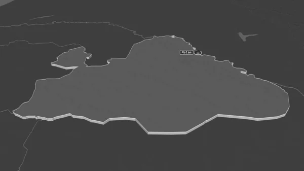 Увеличьте Изображение Матама Регион Сенегала Непристойная Перспектива Карта Высоты Билевель — стоковое фото