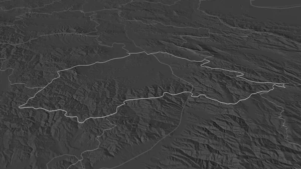 Увеличьте Изображение Ябланицкого Район Сербии Непристойная Перспектива Карта Высоты Билевель — стоковое фото