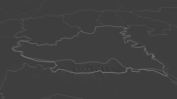 Perbesar Pada Juzno Backi Distrik Serbia Diuraikan Oblique Perspektif Bilevel — Stok Foto