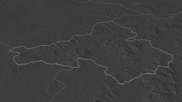 Увеличьте Масштаб Тренчанского Регион Словакии Непристойная Перспектива Карта Высоты Билевель — стоковое фото