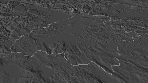 Ampliar Osrednjeslovenska Región Estadística Eslovenia Esbozado Perspectiva Oblicua Mapa Elevación — Foto de Stock