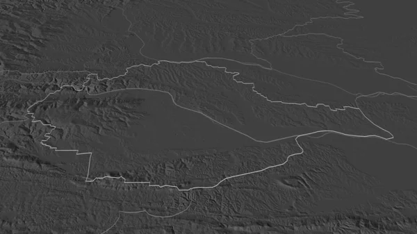 Zoom Sur Podravska Région Statistique Slovénie Perspective Oblique Carte Altitude — Photo