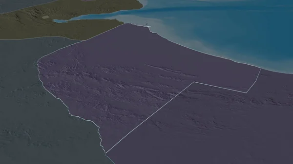 Увеличьте Масштаб Авдала Регион Сомали Указанный Выше Непристойная Перспектива Цветная — стоковое фото