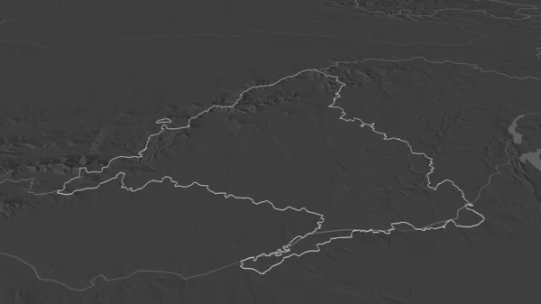 Увеличьте Comunidad Madrid Автономное Сообщество Испании Непристойная Перспектива Карта Высоты — стоковое фото