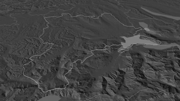 Увеличьте Изображение Люцерна Кантон Швейцарии Непристойная Перспектива Карта Высоты Билевель — стоковое фото
