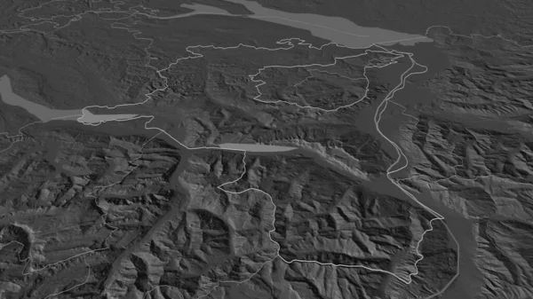 Увеличьте Изображение Санкт Галлена Кантон Швейцарии Непристойная Перспектива Карта Высоты — стоковое фото