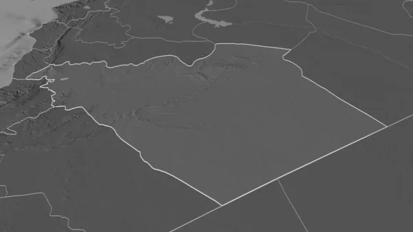 Увеличь Химса Провинция Сирия Непристойная Перспектива Карта Высоты Билевель Поверхностными — стоковое фото