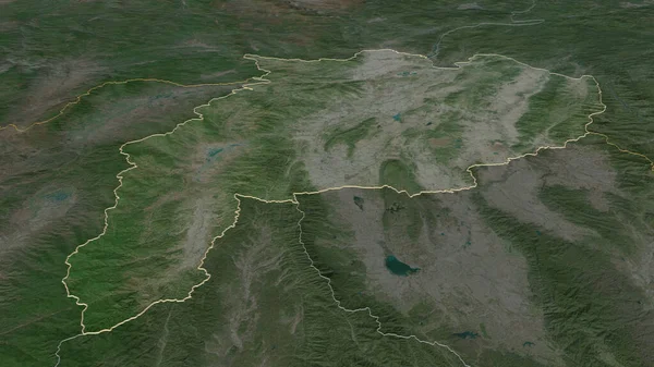 Zoom Sur Chiang Rai Province Thaïlande Perspective Oblique Imagerie Satellite — Photo