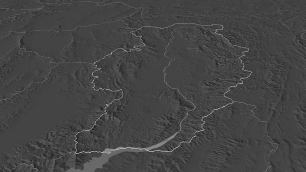 Μεγέθυνση Nan Επαρχία Της Ταϊλάνδης Περιγράφεται Λήθη Προοπτική Υψόμετρο Bilevel — Φωτογραφία Αρχείου