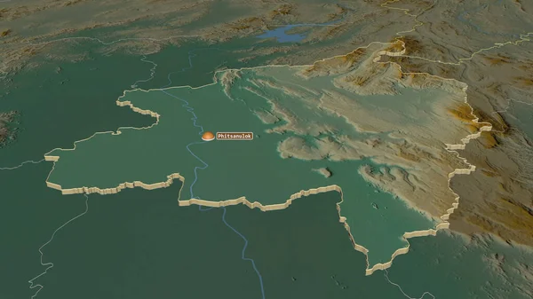 Phitsanulok Tayland Ili Yakınlaştır Belirsiz Bir Bakış Açısı Yüzey Suları — Stok fotoğraf