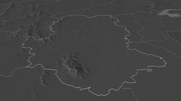 Ampliar Sukhothai Provincia Tailandia Esbozado Perspectiva Oblicua Mapa Elevación Bilevel — Foto de Stock