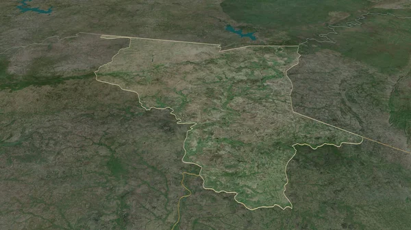Увеличьте Изображение Саванеса Регион Непристойная Перспектива Спутниковые Снимки Рендеринг — стоковое фото
