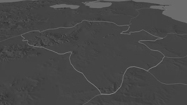 Увеличьте Масштаб Манубы Провинция Тунис Изложенный Общих Чертах Непристойная Перспектива — стоковое фото