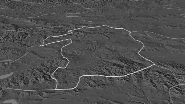 Bingol トルコの州 でズームアウト概要 嘘の見方だ 地表水と二階の標高マップ 3Dレンダリング — ストック写真