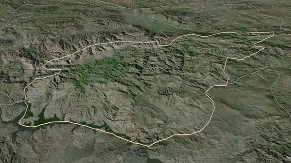 Powiększ Tunceli Prowincja Turcji Perspektywa Ukośna Zdjęcia Satelitarne Renderowanie — Zdjęcie stockowe