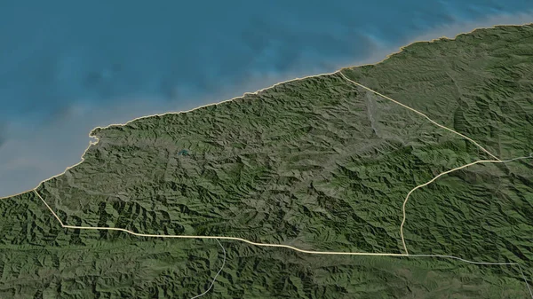 Μεγέθυνση Του Ζονγκούλντακ Επαρχία Της Τουρκίας Λήθη Προοπτική Δορυφορικές Εικόνες — Φωτογραφία Αρχείου