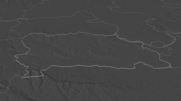 Начнем Западного Беркшира Графство Англия Непристойная Перспектива Карта Высоты Билевель — стоковое фото