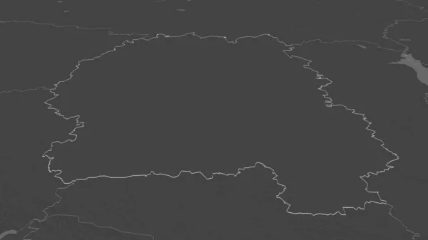 Μεγέθυνση Zhytomyr Περιοχή Της Ουκρανίας Περιγράφεται Λήθη Προοπτική Υψόμετρο Bilevel — Φωτογραφία Αρχείου