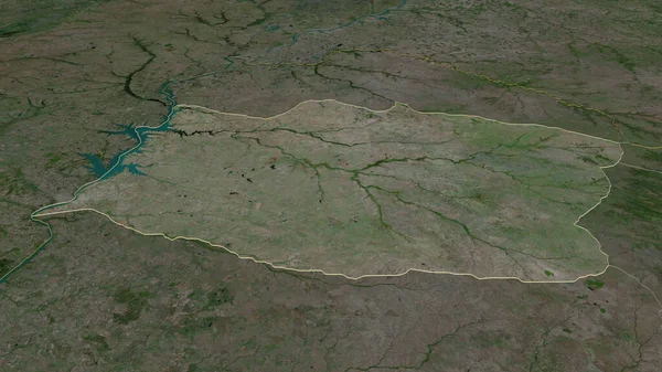 Salto Uruguay Departmanı Yakınlaş Belirsiz Bir Bakış Açısı Uydu Görüntüleri — Stok fotoğraf