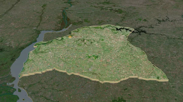 Збільшити Вплив Соріано Департамент Уругваю Було Експропрійовано Неймовірна Перспектива Супутникові — стокове фото