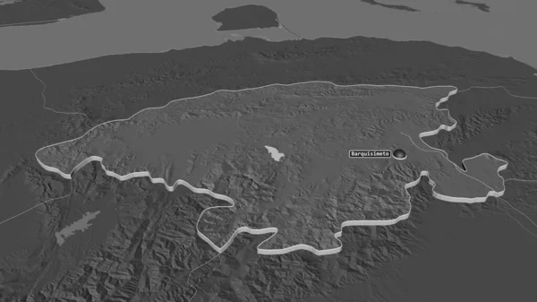 Μεγέθυνση Lara Πολιτεία Της Βενεζουέλας Εξωθημένη Λήθη Προοπτική Υψόμετρο Bilevel — Φωτογραφία Αρχείου