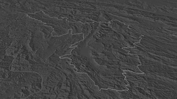 Начнем Йена Бьена Провинция Вьетнам Непристойная Перспектива Карта Высоты Билевель — стоковое фото