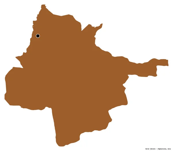 Форма Герата Провинция Афганистан Столицей Белом Фоне Состав Узоров Текстур — стоковое фото