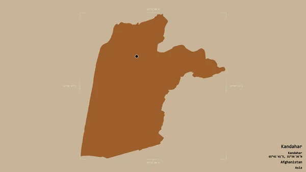 Район Кандагара Провинция Афганистан Изолирован Твердом Фоне Геометрической Коробке Метки — стоковое фото