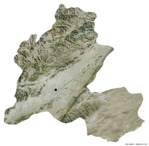 Forma Zabul Provincia Dell Afghanistan Con Sua Capitale Isolata Sfondo — Foto Stock