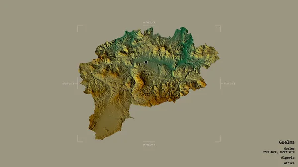 Zona Guelma Provincia Algeria Isolata Uno Sfondo Solido Una Scatola — Foto Stock