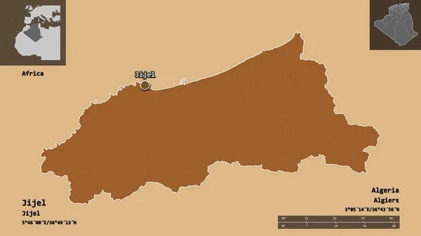 알제리의 Jijel 수도의 Shape Jijel 거리의 예고편 패턴이 텍스처 렌더링 — 스톡 사진